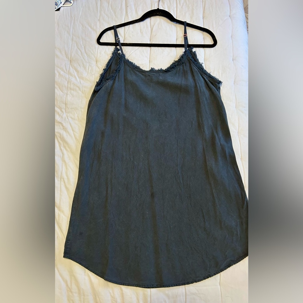Bella Dahl Dorina Spaghetti Strap Mini Dress  - Navy SZ L - NWOT!! - Picture 4 of 5